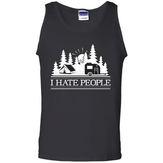 I Hate People Camping Lover Shirt Black