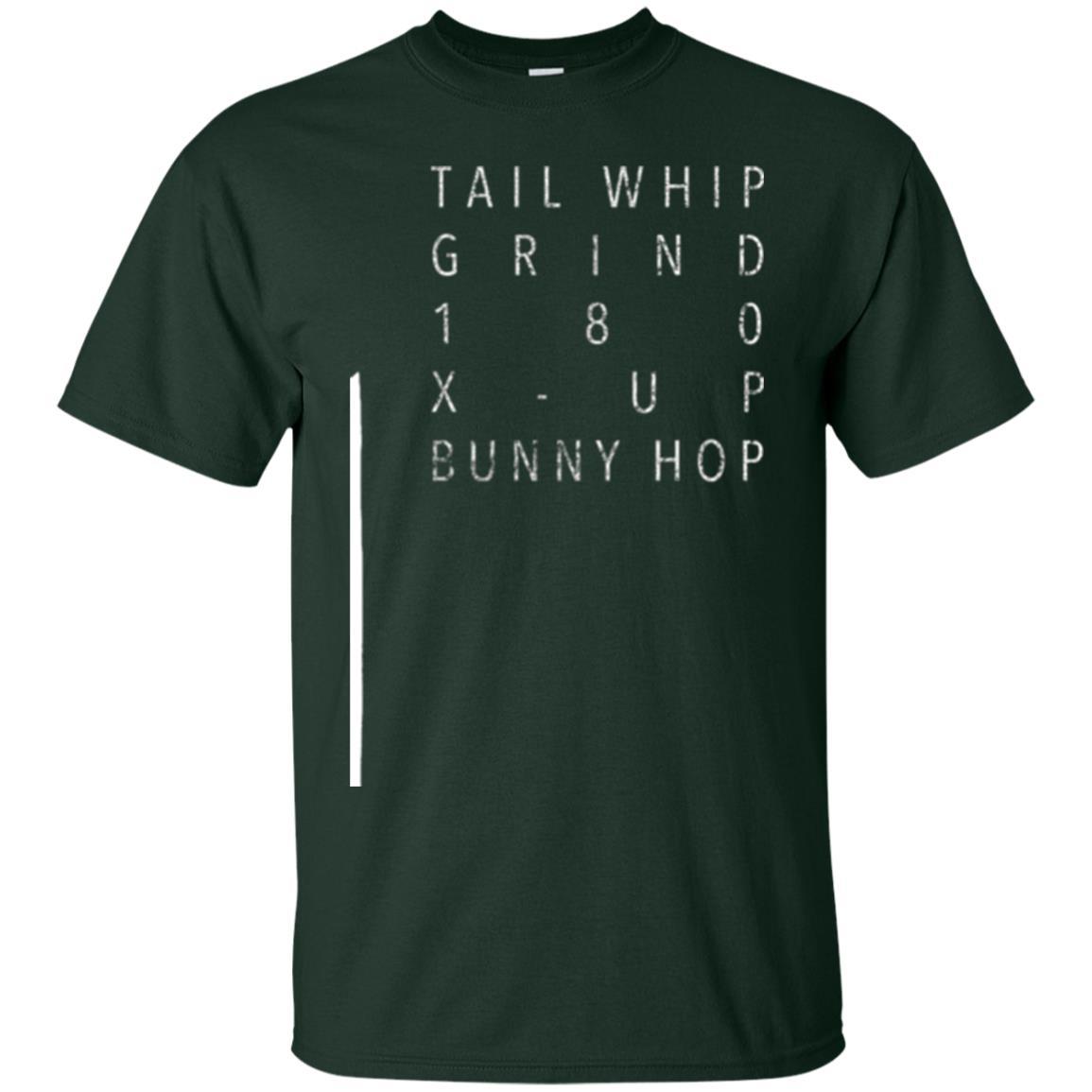 Scooter Tricks T-shirt Tail Whip Grind 180 X-up Bunny Hop Forest Green