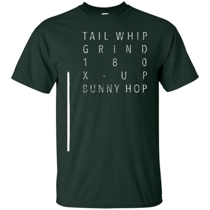 Scooter Tricks T-shirt Tail Whip Grind 180 X-up Bunny Hop Forest Green