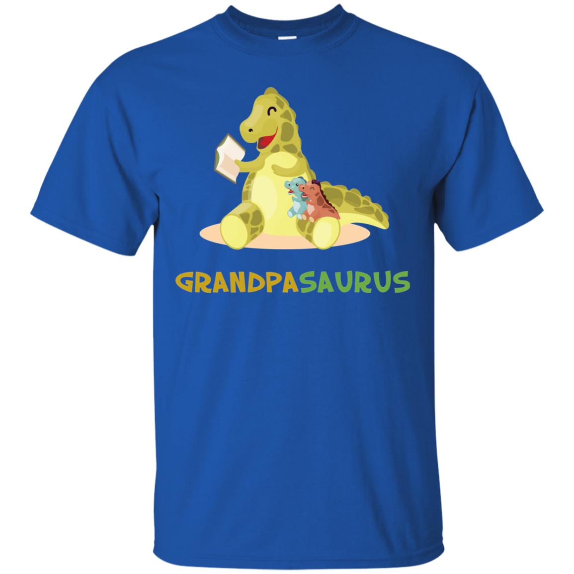 Grandpasaurus Granddad Grandpa Shirt Royal