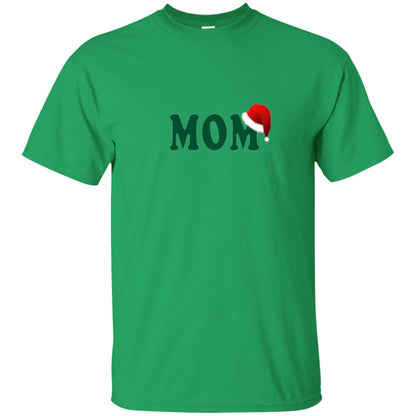 Christmas T-shirt Mom Santa Irish Green