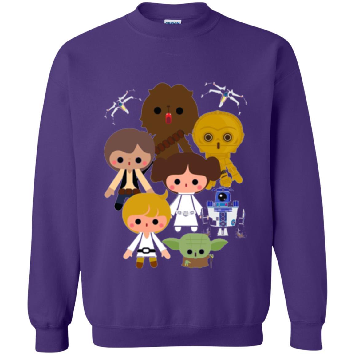 Film T-shirt Cute Kawaii Style Heroes Graphic Purple