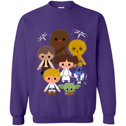Film T-shirt Cute Kawaii Style Heroes Graphic Purple