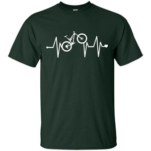 Mtb T-shirt Mountain Bike Heartbeat T-shirt
