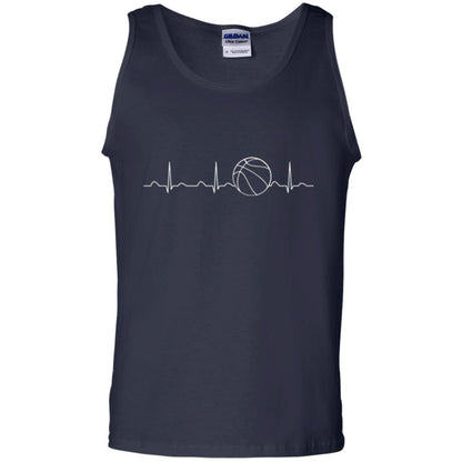 Player Team Coach T-shirt Basketball Heartbeat Navy