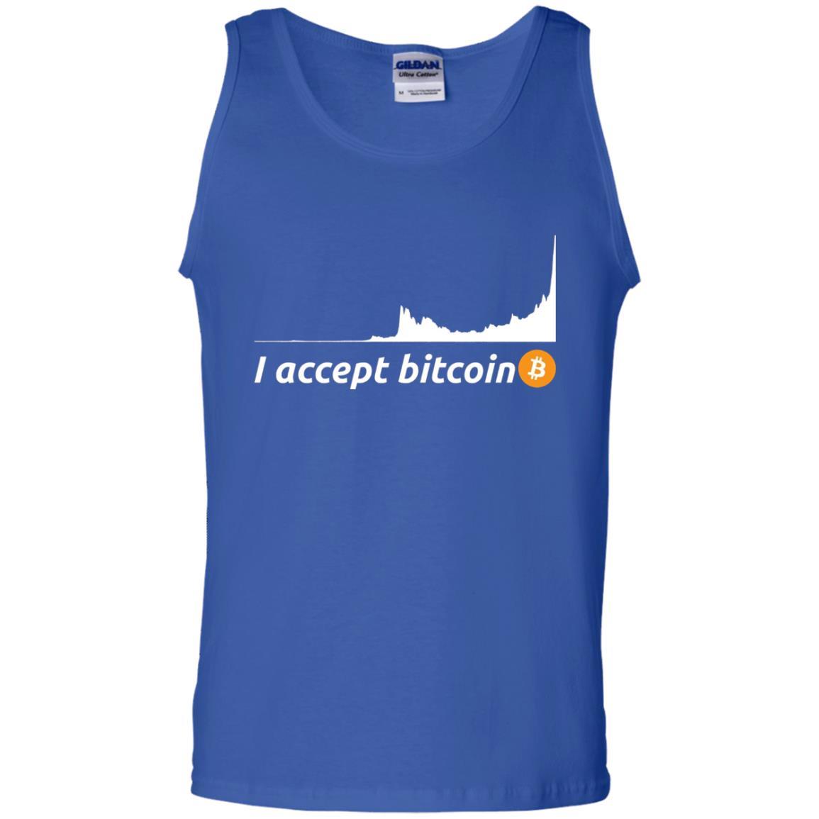 Cryptocurrency T-shirt I Accept Bitcoin Royal