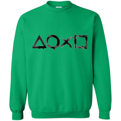 Gamer T-shirt Playstation Ink Wash 2 Irish Green