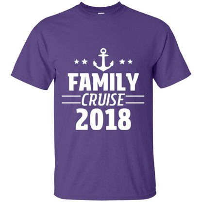 Family Cruise Vacation 2018 T-shirt Purple