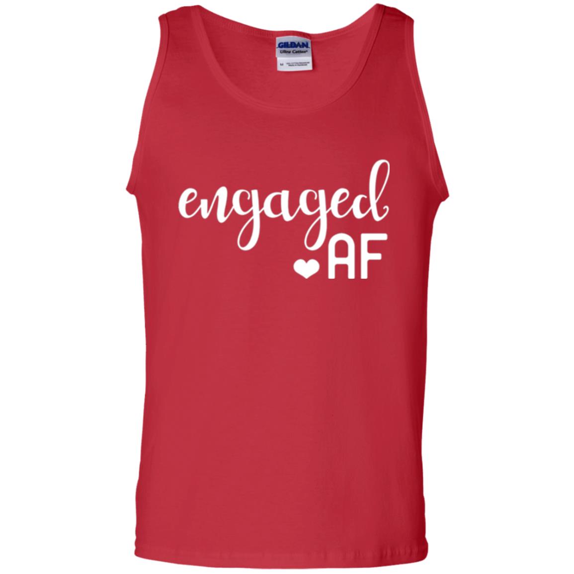 Fiance Engagement Party Womens Engaged Af T-shirt Red