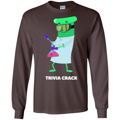 Cute Trivia Crack Scientist Al T-shirt Dark Chocolate