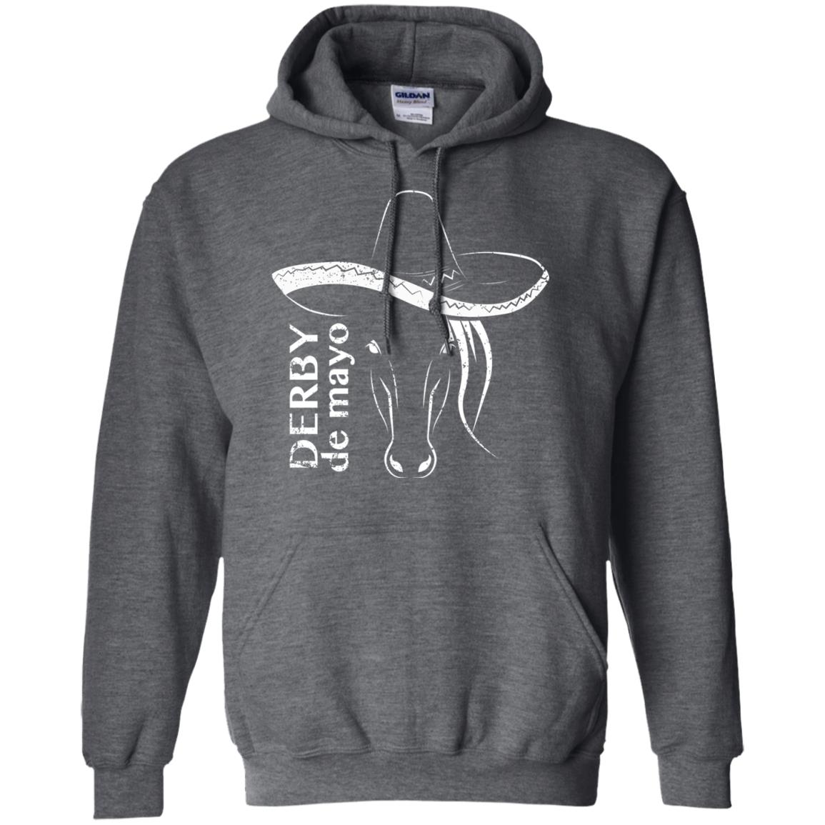 Derby De Mayo Sombrero Horse Race Shirt Dark Heather