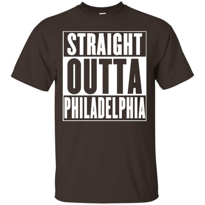 Straight Outta Philadelphia T-shirt Dark Chocolate