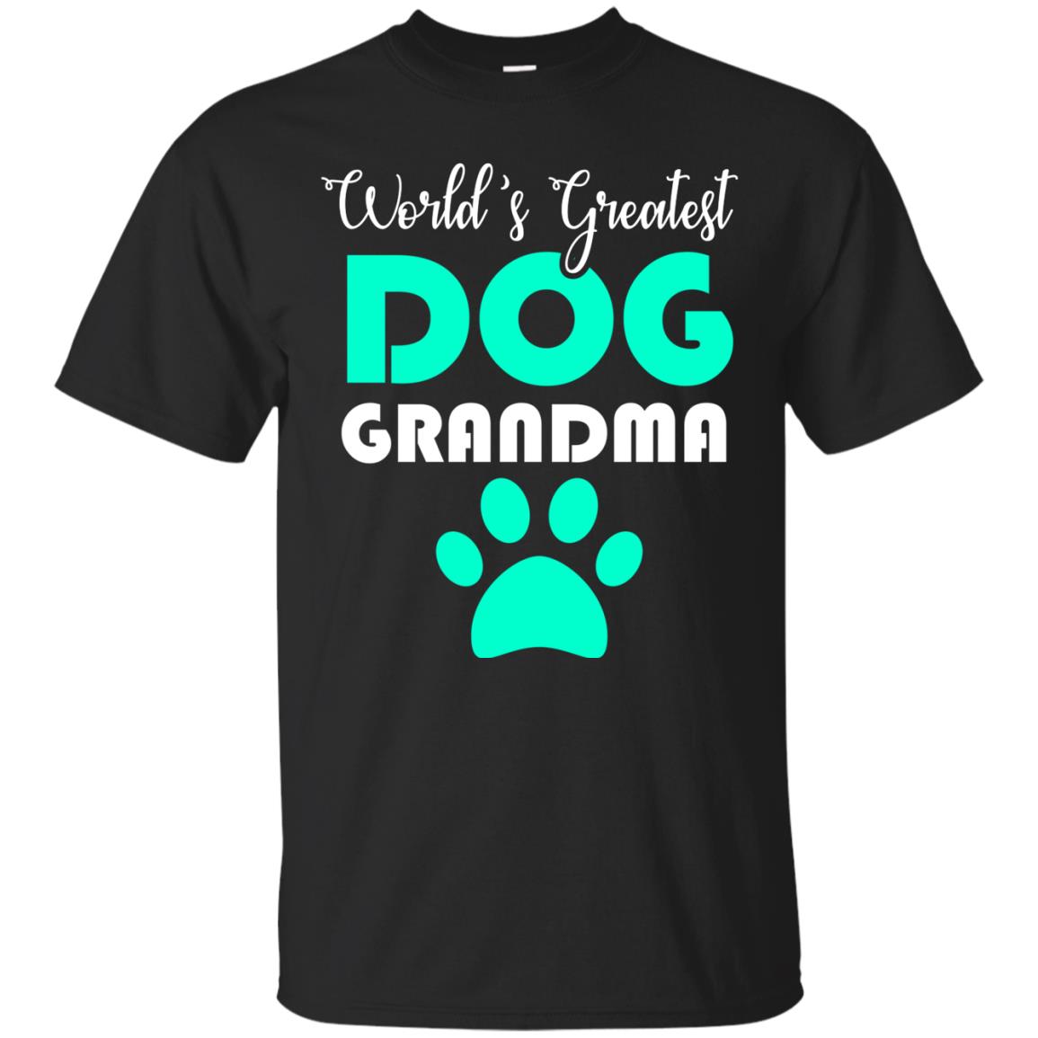 World_s Greatest Dog Grandma Cool Shirt For Mama Love Dogs Black