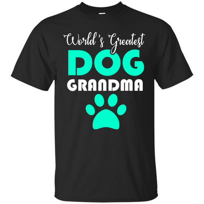 World_s Greatest Dog Grandma Cool Shirt For Mama Love Dogs Black