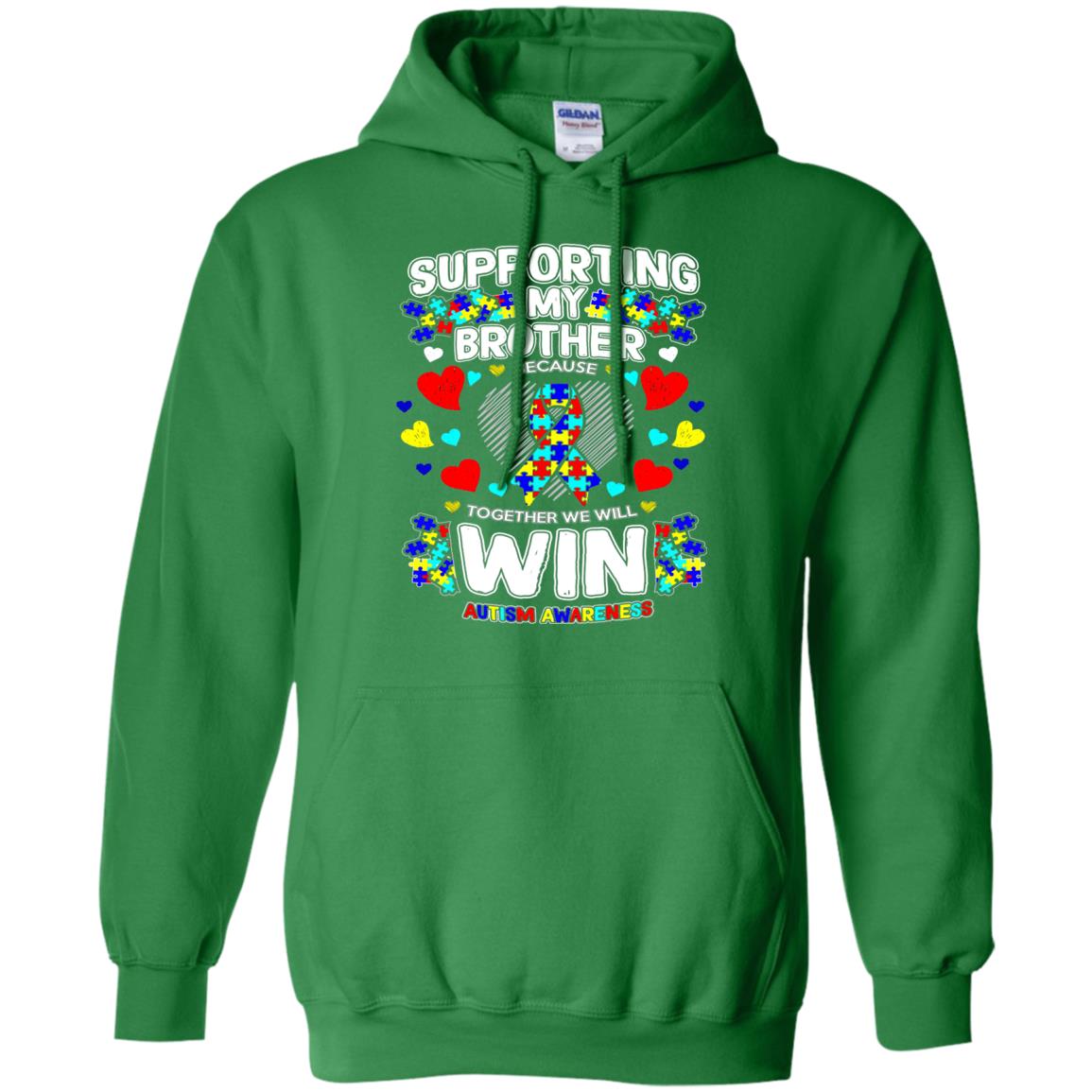 Autism Awareness Shirts For Supporting My Brother Irish Green
