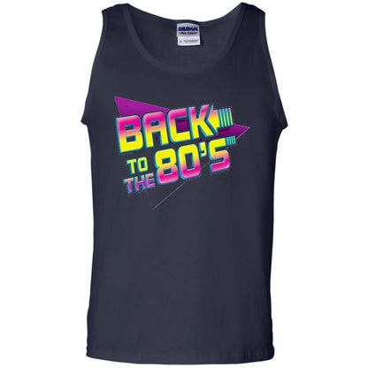 Back To The 80s Graphic Retro Novelty T-shirt Navy