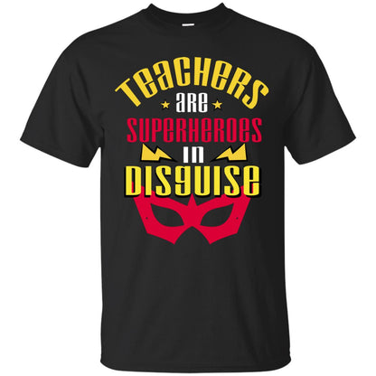 Teachers Are Superheroes In Disguise Movie Fan T-shirt Black