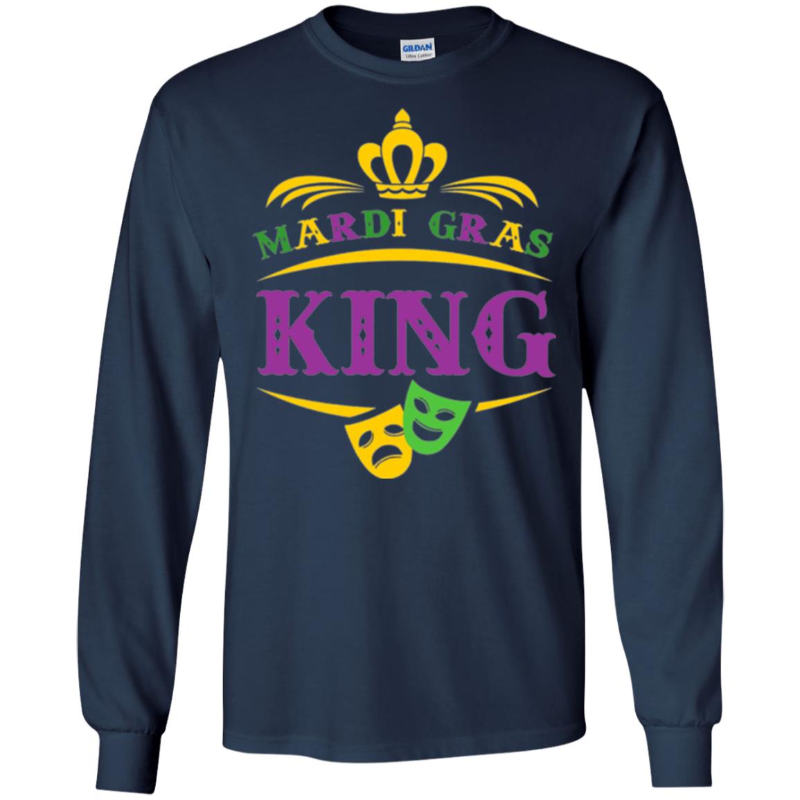 Mardi Gras King Gift T-shirt Navy