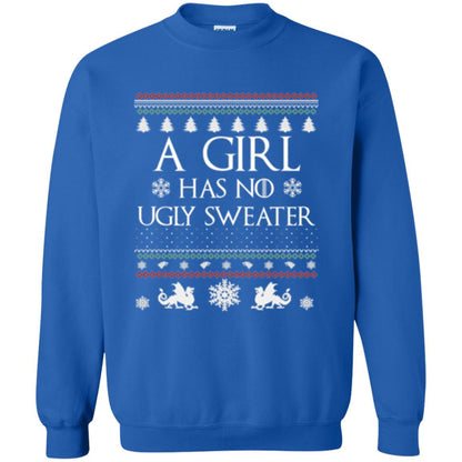 Christmas T-shirt Girl Has No Ugly Sweater Royal