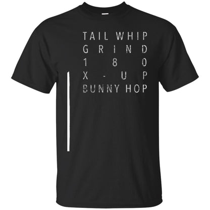 Scooter Tricks T-shirt Tail Whip Grind 180 X-up Bunny Hop Black