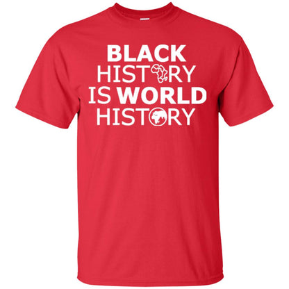 Black History Is World History T-shirt Red