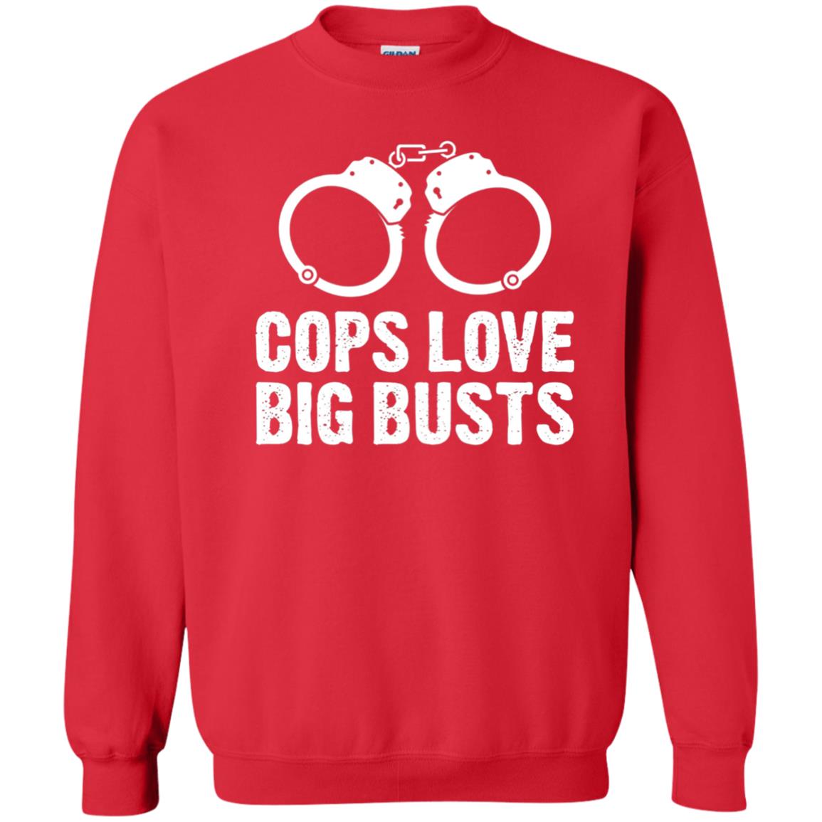Cops Love Big Busts Usa Police Shirt Red