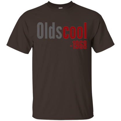 Oldscool 1968 Funny Old School 50th Birthday T-shirt Dark Chocolate