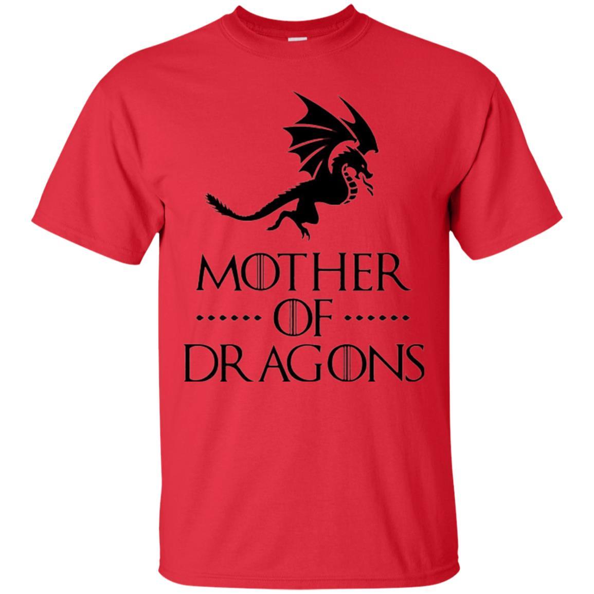 Throne Dragon T-shirt Mother Of Dragons Game Red