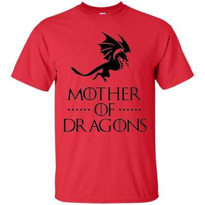 Throne Dragon T-shirt Mother Of Dragons Game Red
