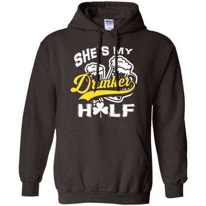 She_s My Drunker Half Saint Patrick_s Day T-shirt Dark Chocolate