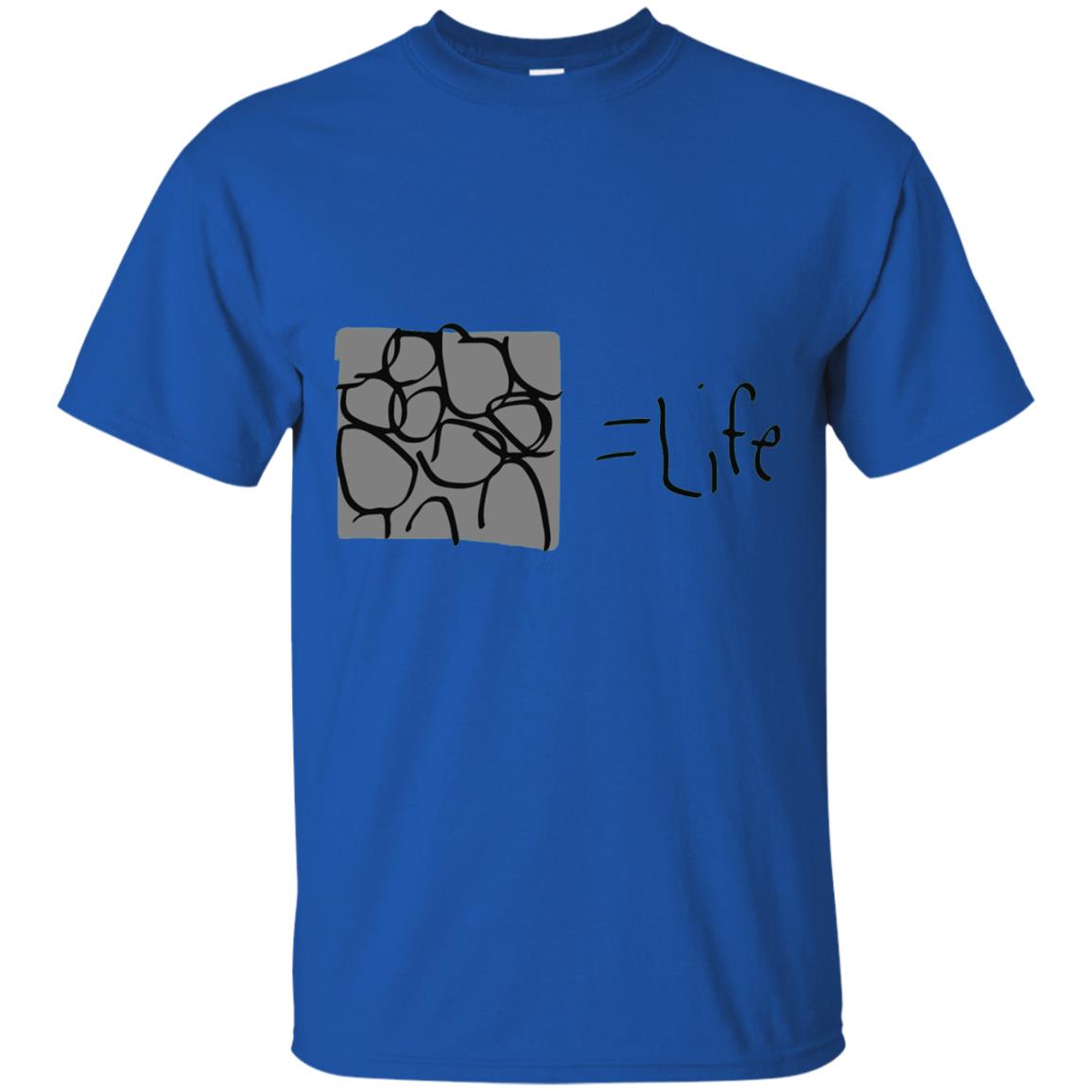 Cobblestone Equals Life Video Game Gamers Shirt Royal