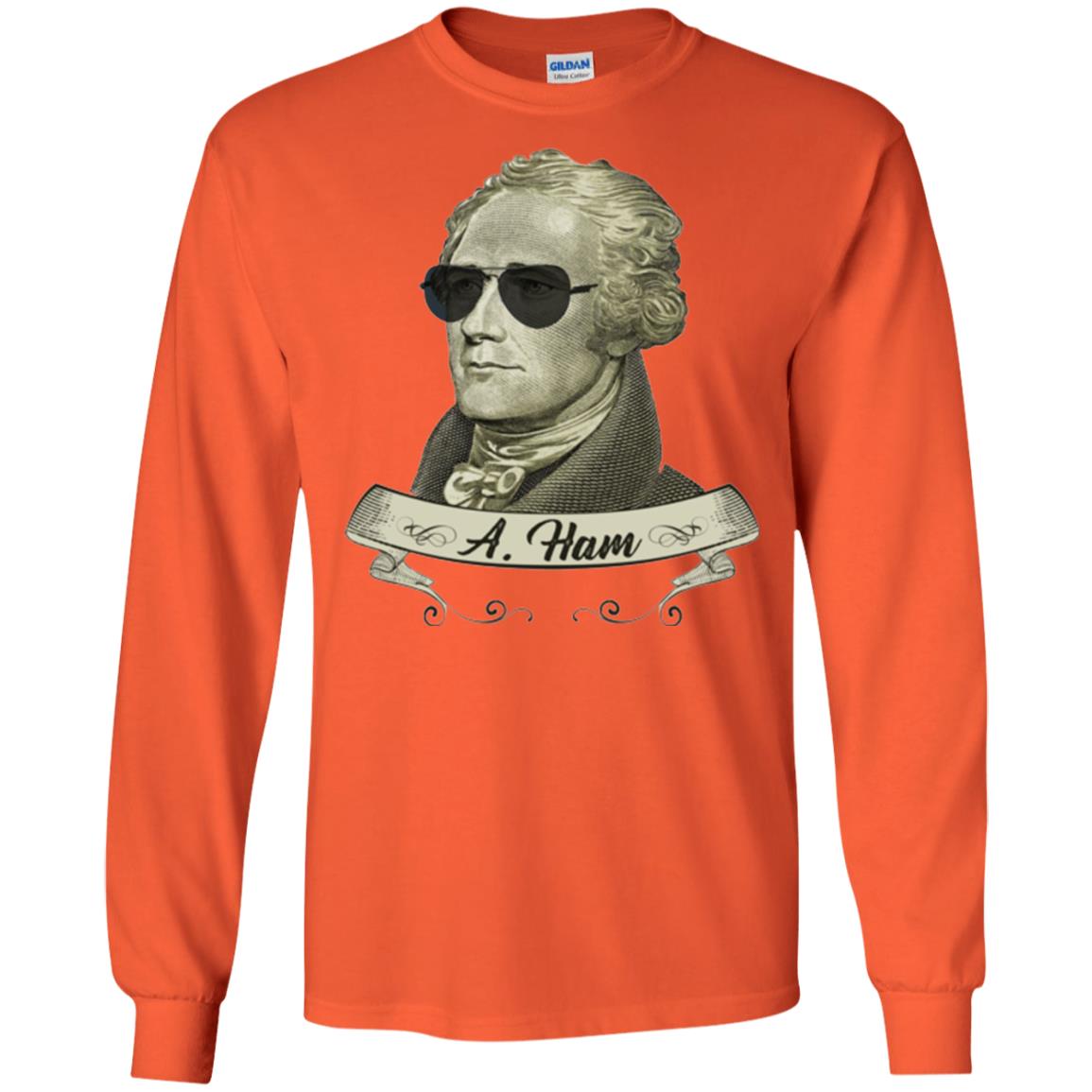 Funny Hamilton T-shirt Orange