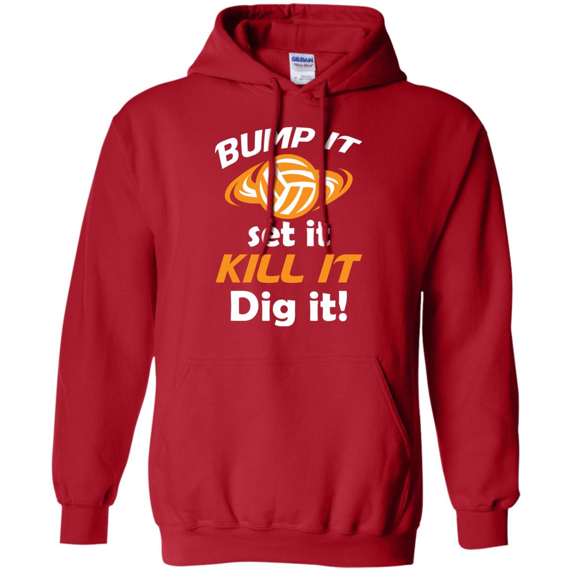 Bump It Set It Kill It Dig It Volleyball Lover T-shirt Red