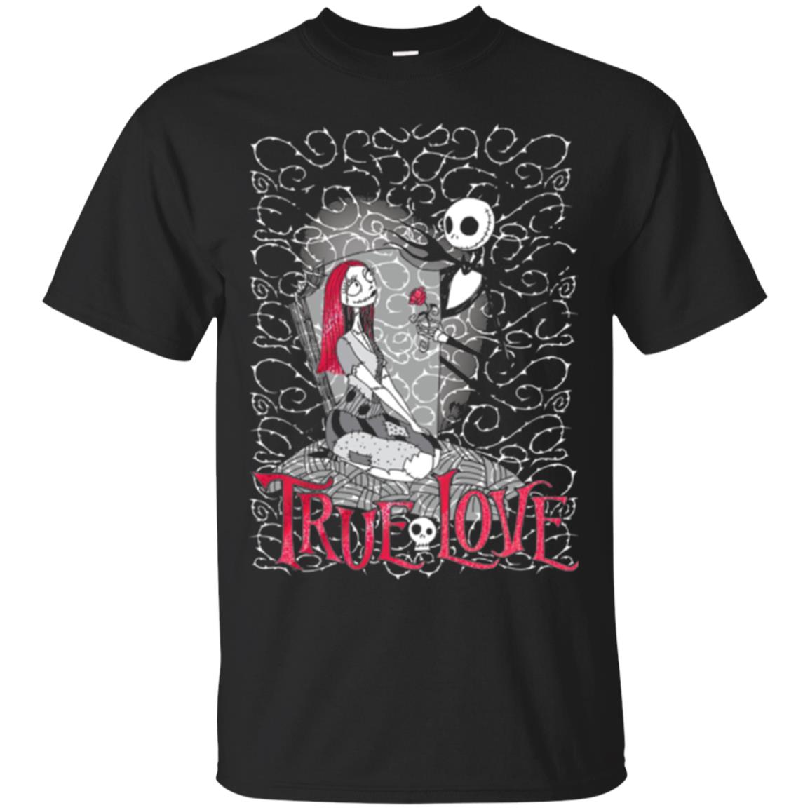 Disney Nightmare Before Christmas True Love Halloween T-shirt Black