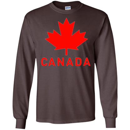 Canada Flag T-shirt Vintage Canada Flag Eh Team Dark Chocolate