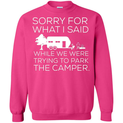 Camping T-shirt We Were Trying To Park The Camper Heliconia