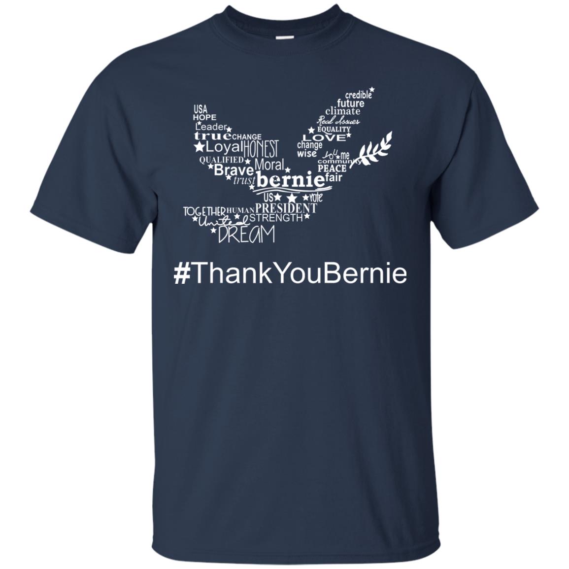 Hash Tag Thank You Bernie Shirts Navy