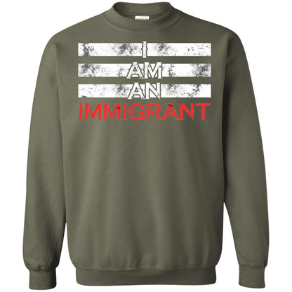 Migrant T-shirt I Am An Immigrant Military Green