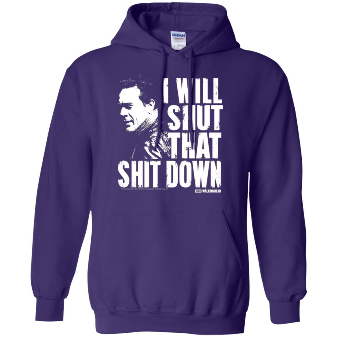 Film T-shirt I Shut That Shit Down Purple