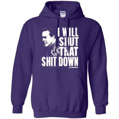 Film T-shirt I Shut That Shit Down Purple