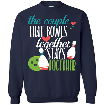 Bowler Shirt The Couple That Bowls Together Stay Together Navy
