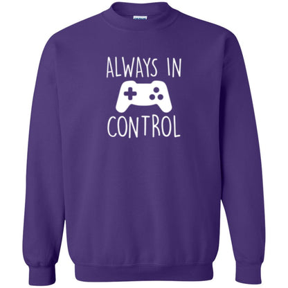 Gamer T-shirt Always In Control Video Game Purple