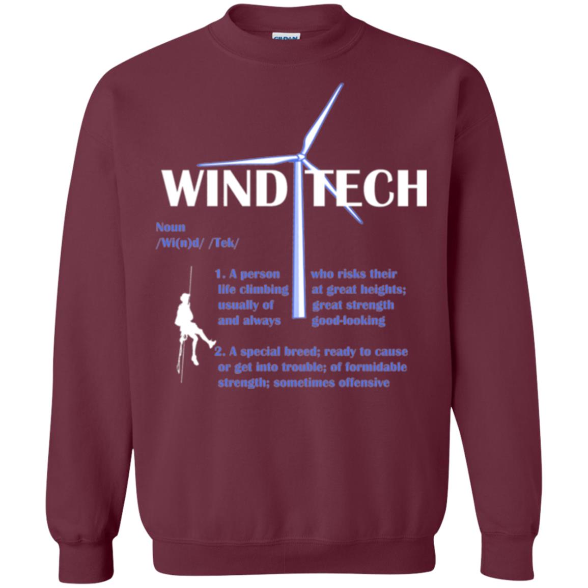 Wind Tech Definition T-shirt Maroon
