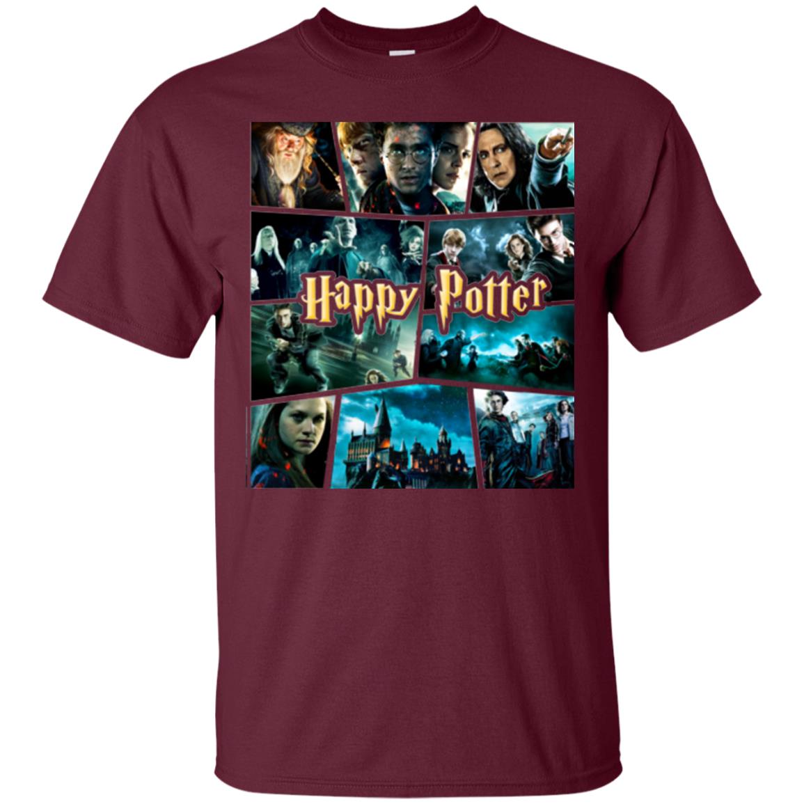 Harry Potter Characters T-shirt Maroon
