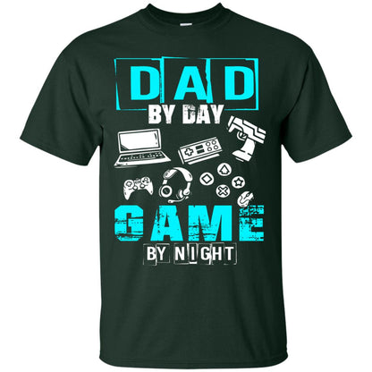 Dad By Day Gamer By Night Gamer T-shirt Forest