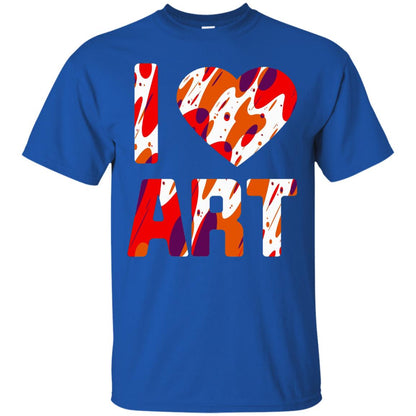 Artist T-shirt I Love Art Royal