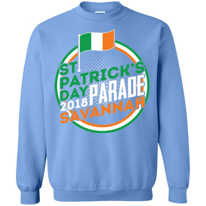 Parade Savannah 2018 Ireland Flag St. Patrick_s Day T-shirt Carolina Blue