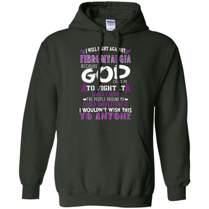 Fibromyalgia Awareness Shirt I Will Fight Against Fibromyalgia Forest Green