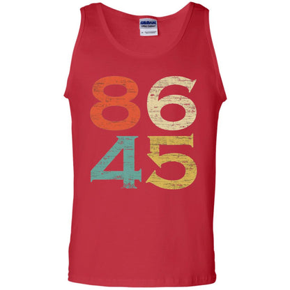 Classic Vintage Style 86 45 Anti Trump T-shirt Red