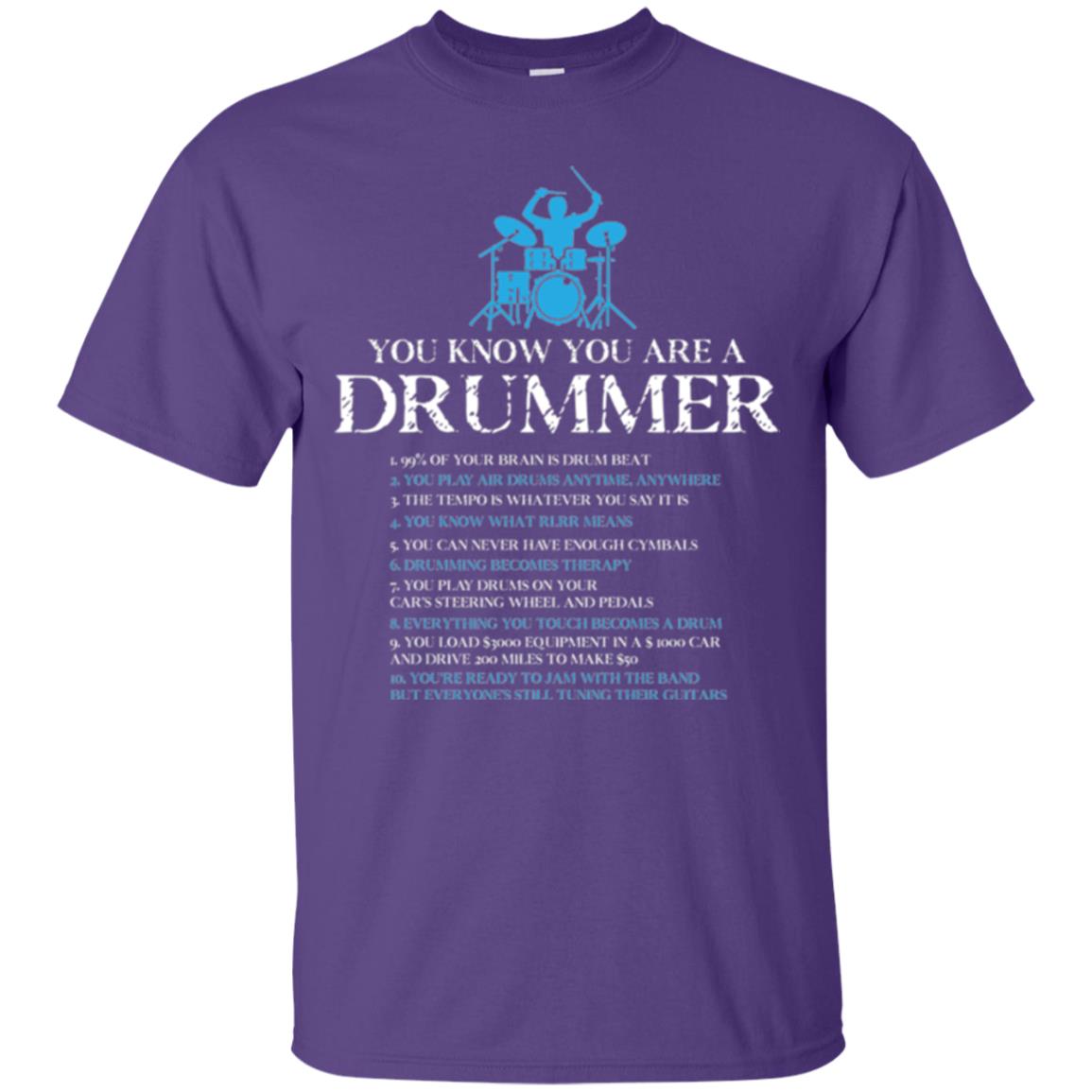 Drummer T-shirt You_re A Drummer Purple